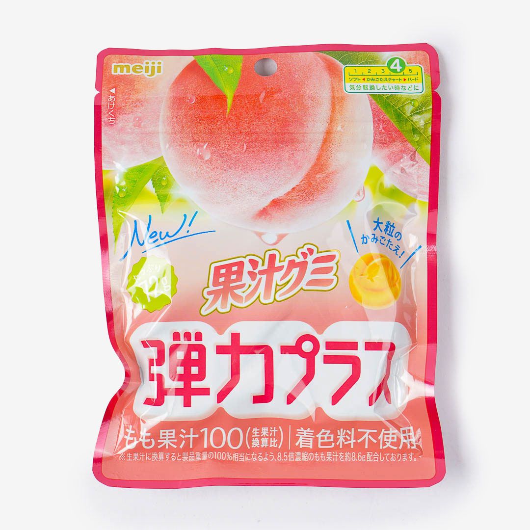 Meiji Kajyu Fruit Gummies Elastic Plus - Peach