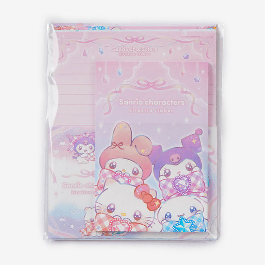 Sanrio Characters Kirakira Ribbon Letter Set