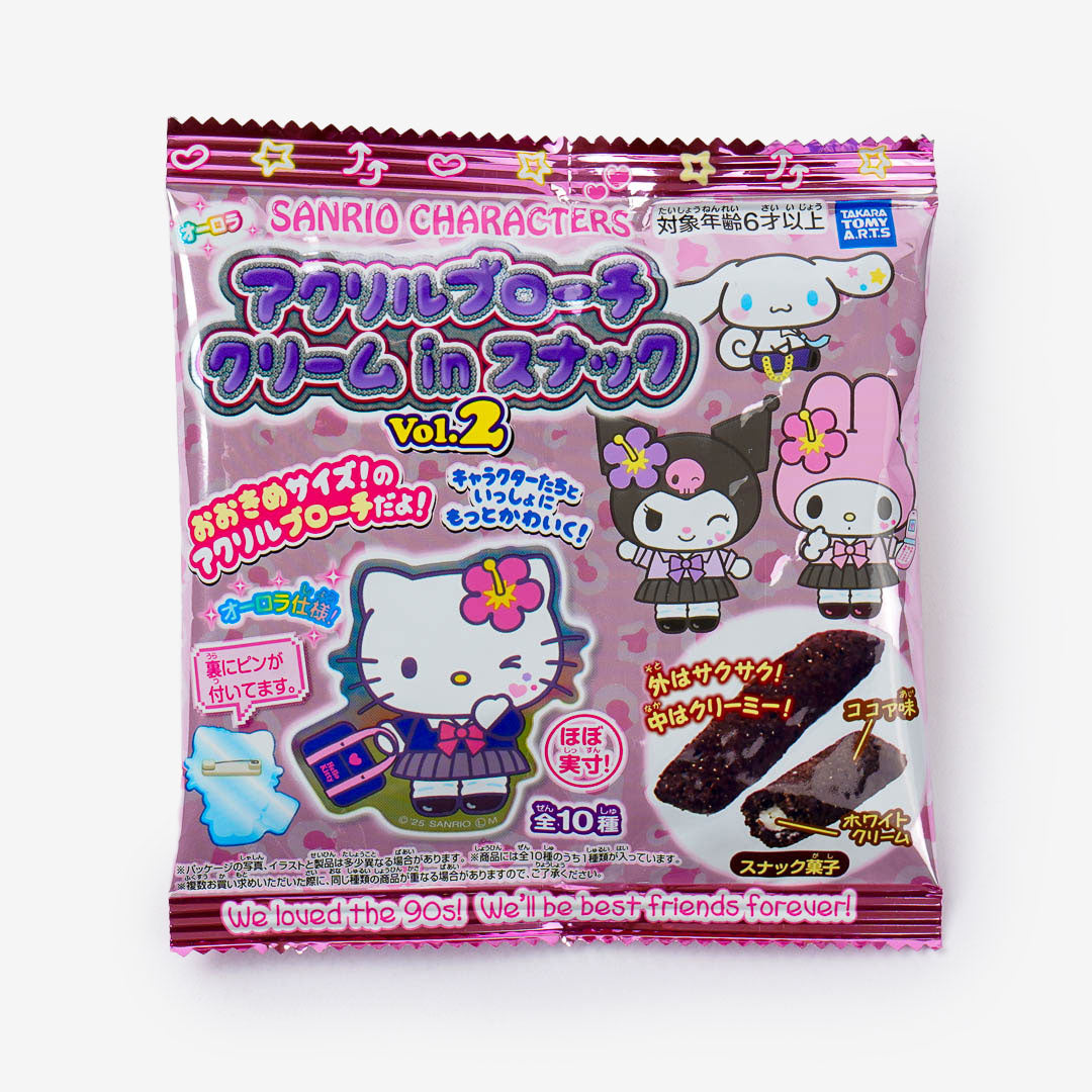Sanrio Characters School Day Wafer Stick with Brooch