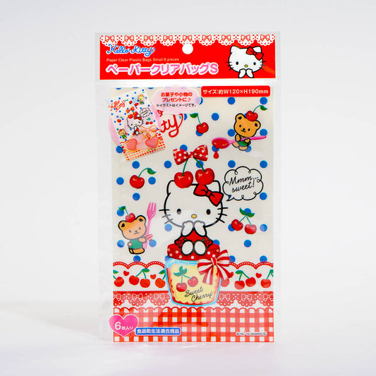 Hello Kitty Sweet Cherry Plastic Bag Set - 6 pcs