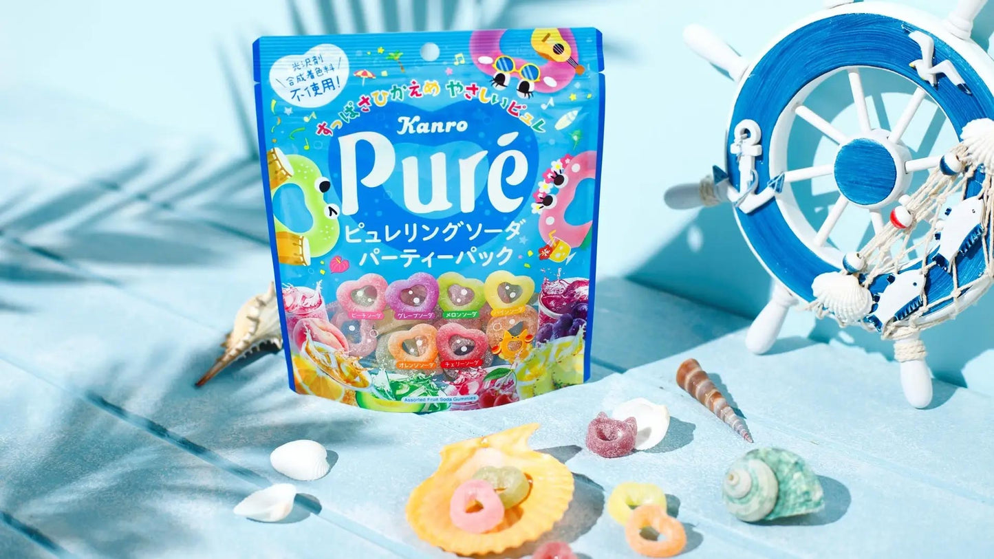 Kanro Puré Ring Gummy Party Pack - Soda