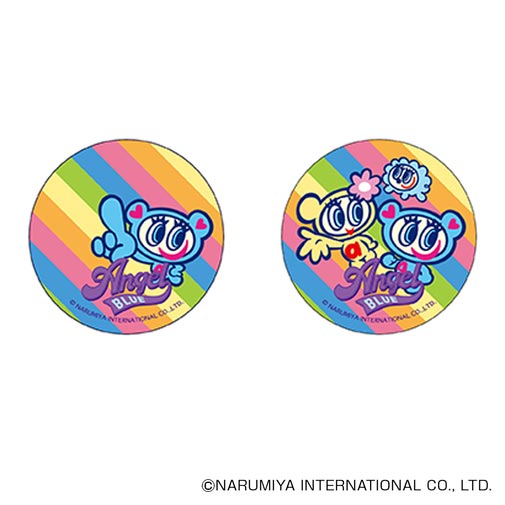 Angel Blue Flip Rainbow Badge