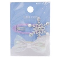 Snowflake Hair Clip & Bow Set