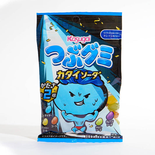 Kasugai Tsubu Gummy Candy - Hard Soda