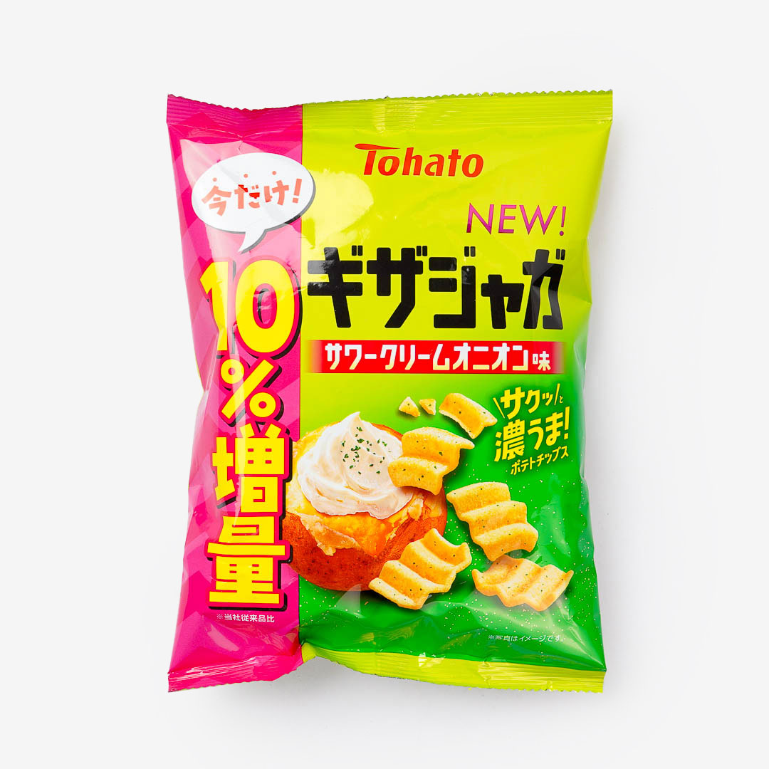 Tohato Giza Jaga Potato Chips - Sour Cream & Onion