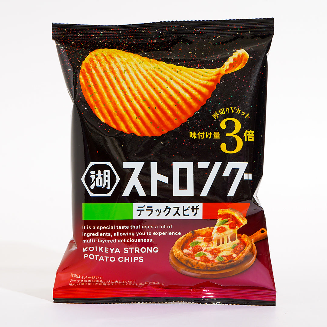 Koikeya Strong Potato Chips - Deluxe Pizza