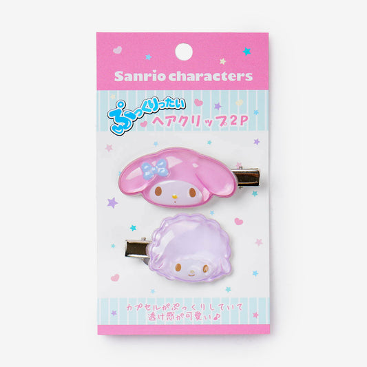 My Melody & My Sweet Piano 3D Hair Clip Set - 2 Pcs