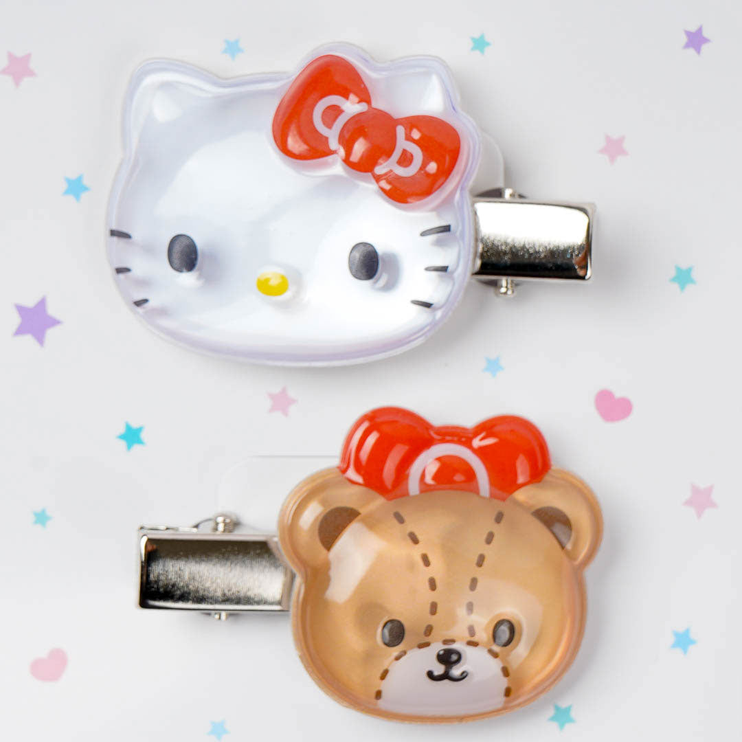 Hello Kitty & Tiny Chum 3D Hair Clip Set - 2 Pcs