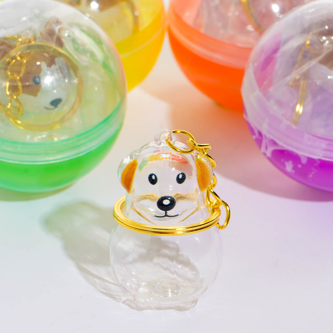 My Dog's Fur Capsule Keychain