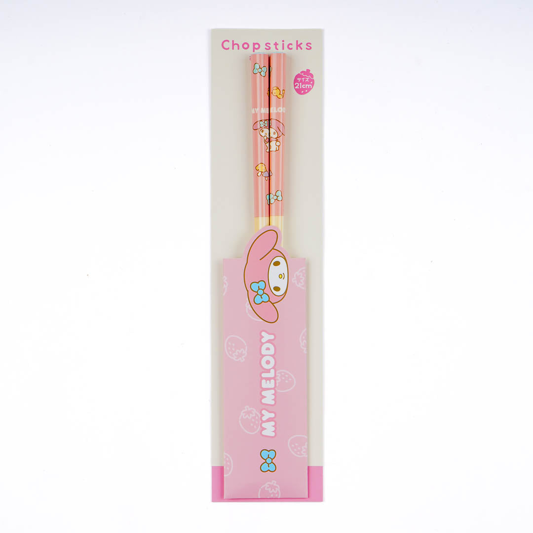 My Melody Blue Bow Bamboo Chopsticks