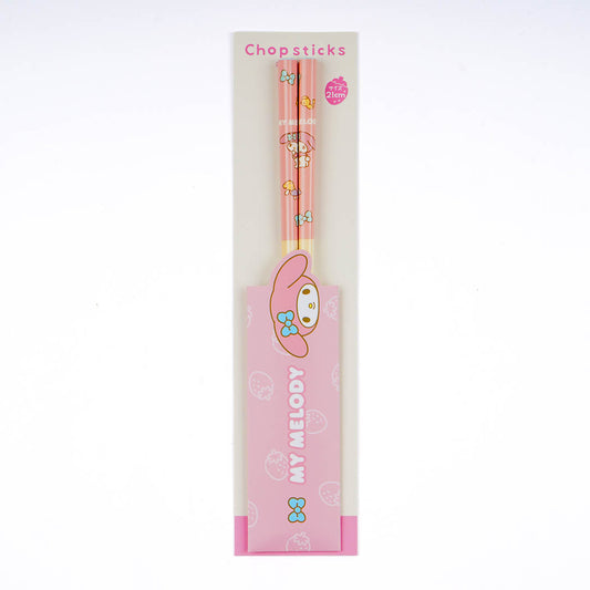 My Melody Blue Bow Bamboo Chopsticks