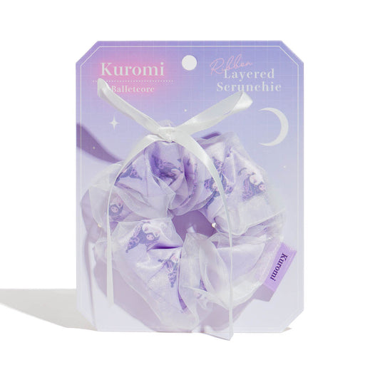 Kuromi Ballet Core Ribbon Scrunchie