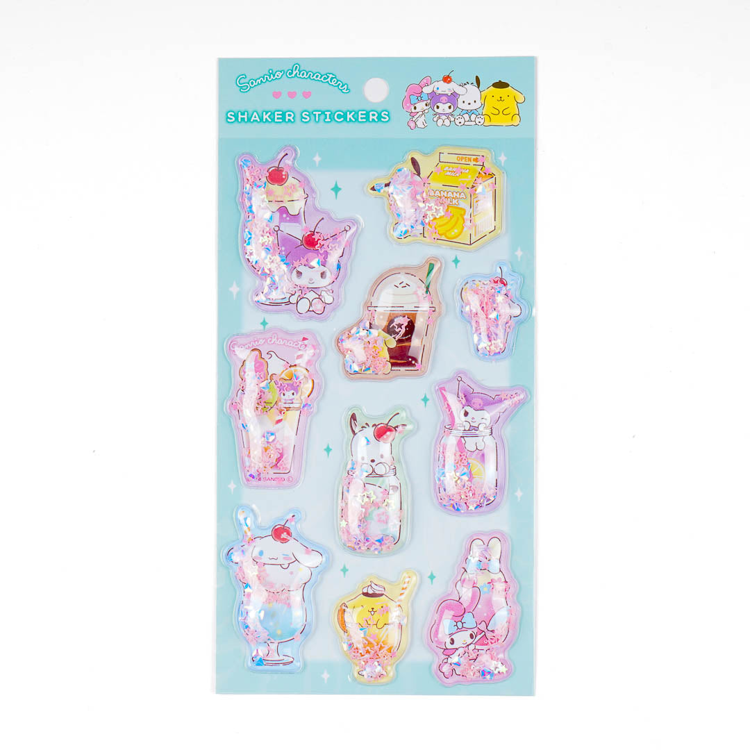 Sanrio Characters Sparkling Soda Shaker Stickers
