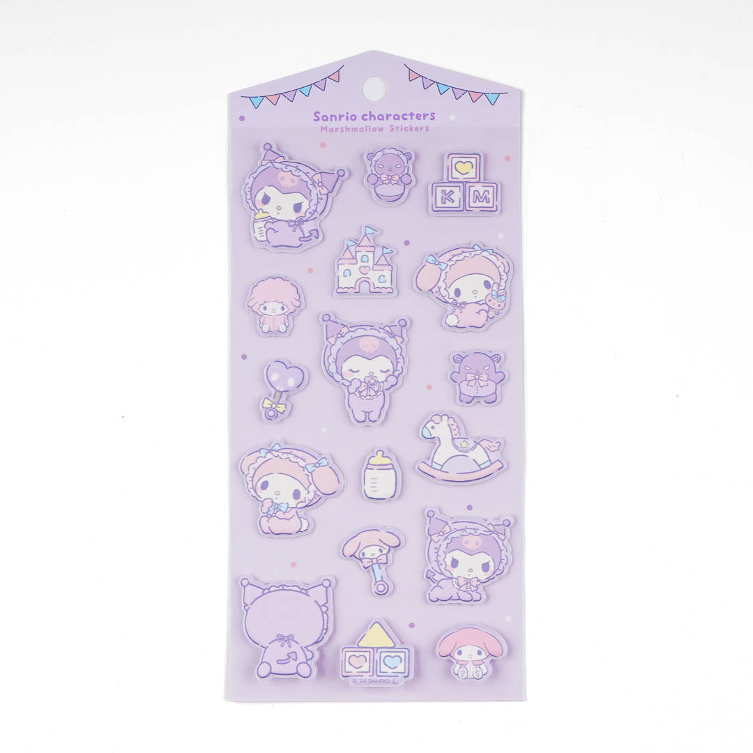 Kuromi & My Melody Baby Marshmallow Stickers
