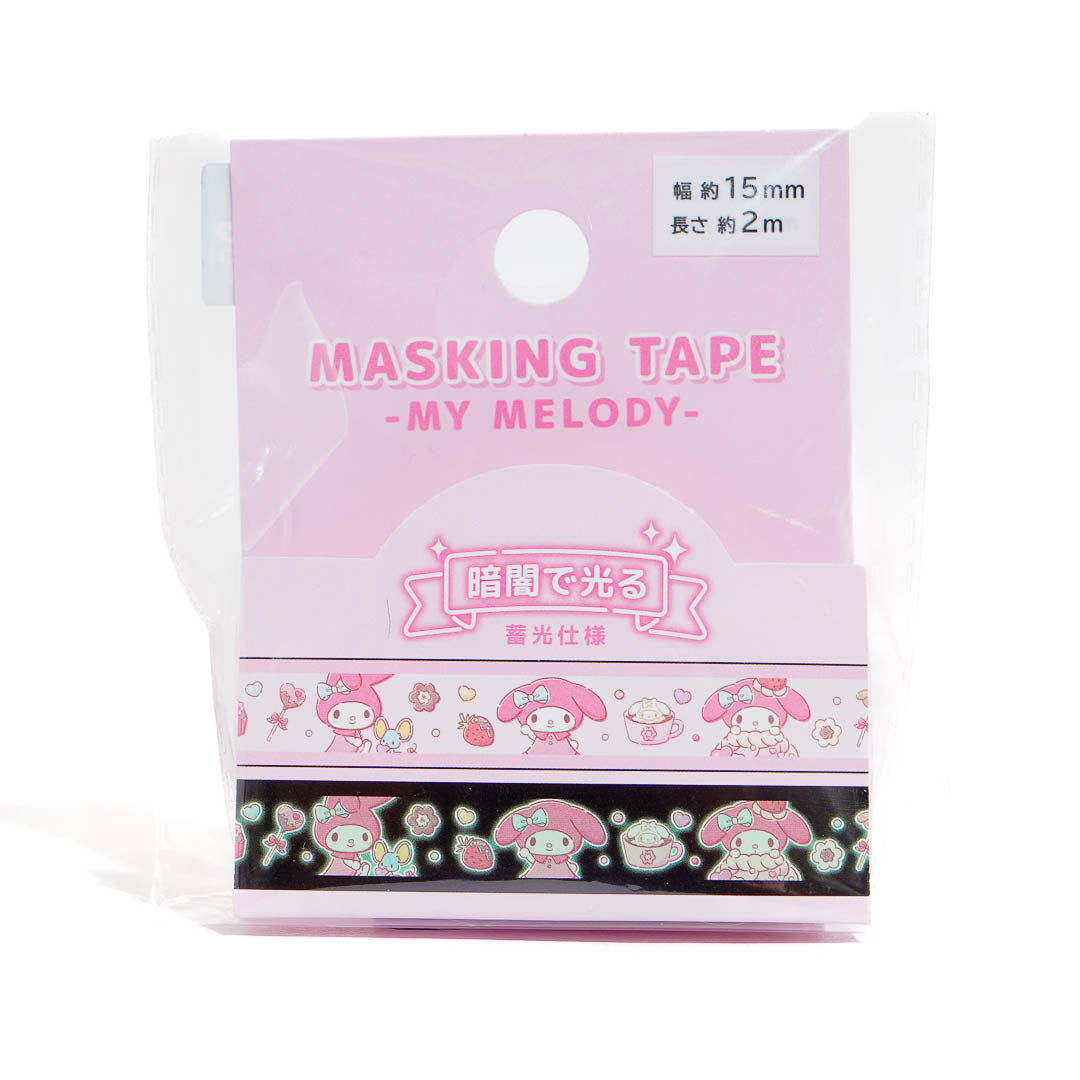 My Melody Chocolate Love Glow-in-the-Dark Masking Tape