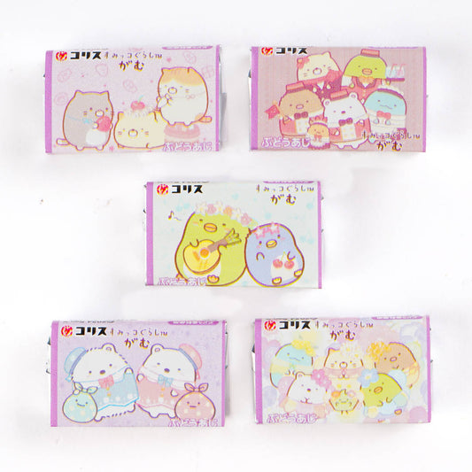 Sumikko Gurashi Grape Chewing Gum - 5pcs