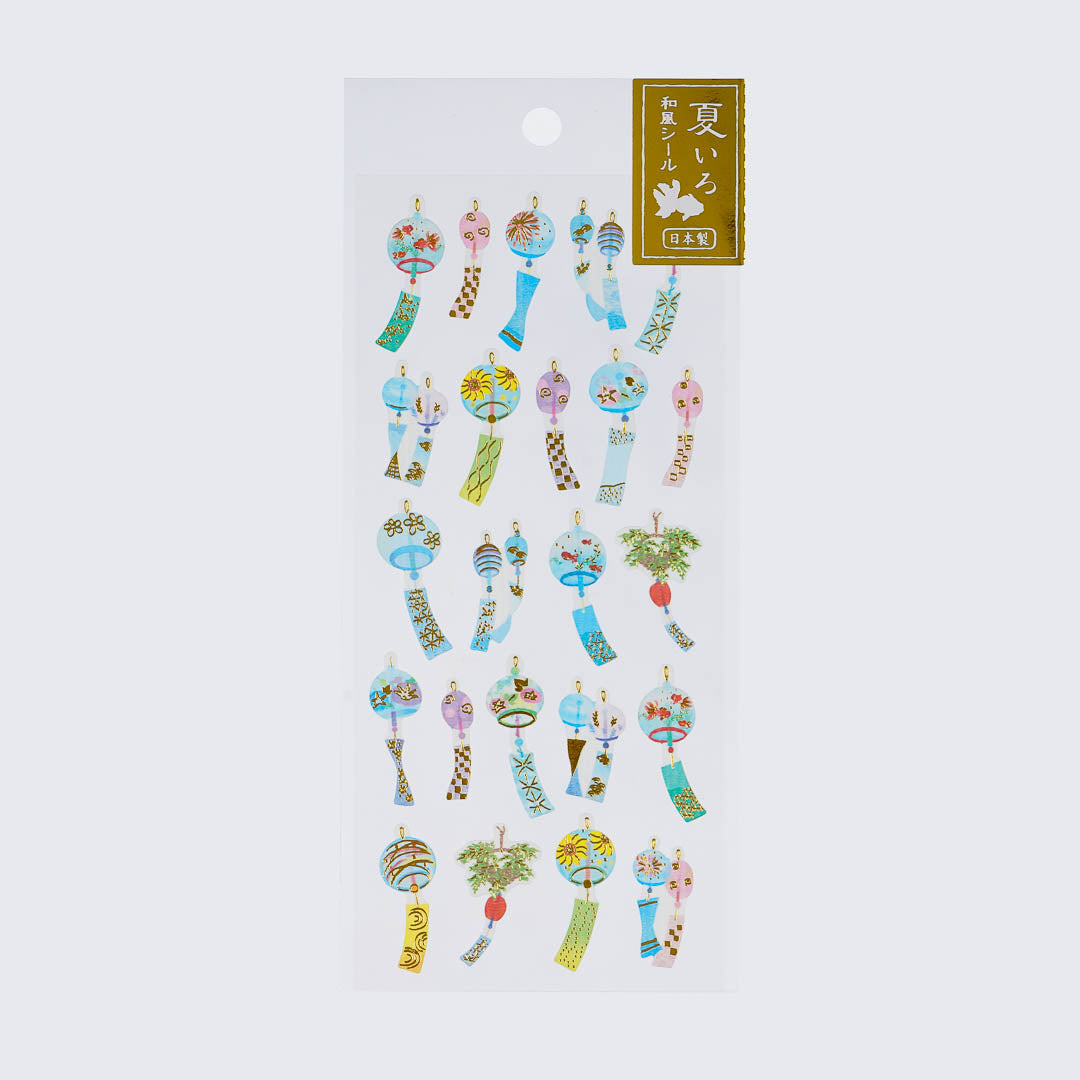 Japanese Summer Wind Chime Stickers