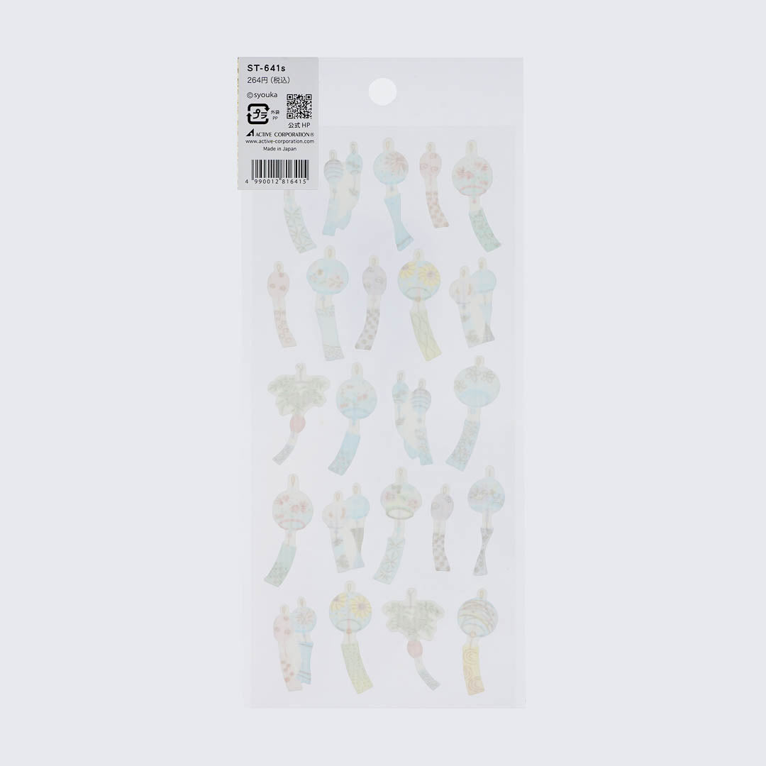 Japanese Summer Wind Chime Stickers