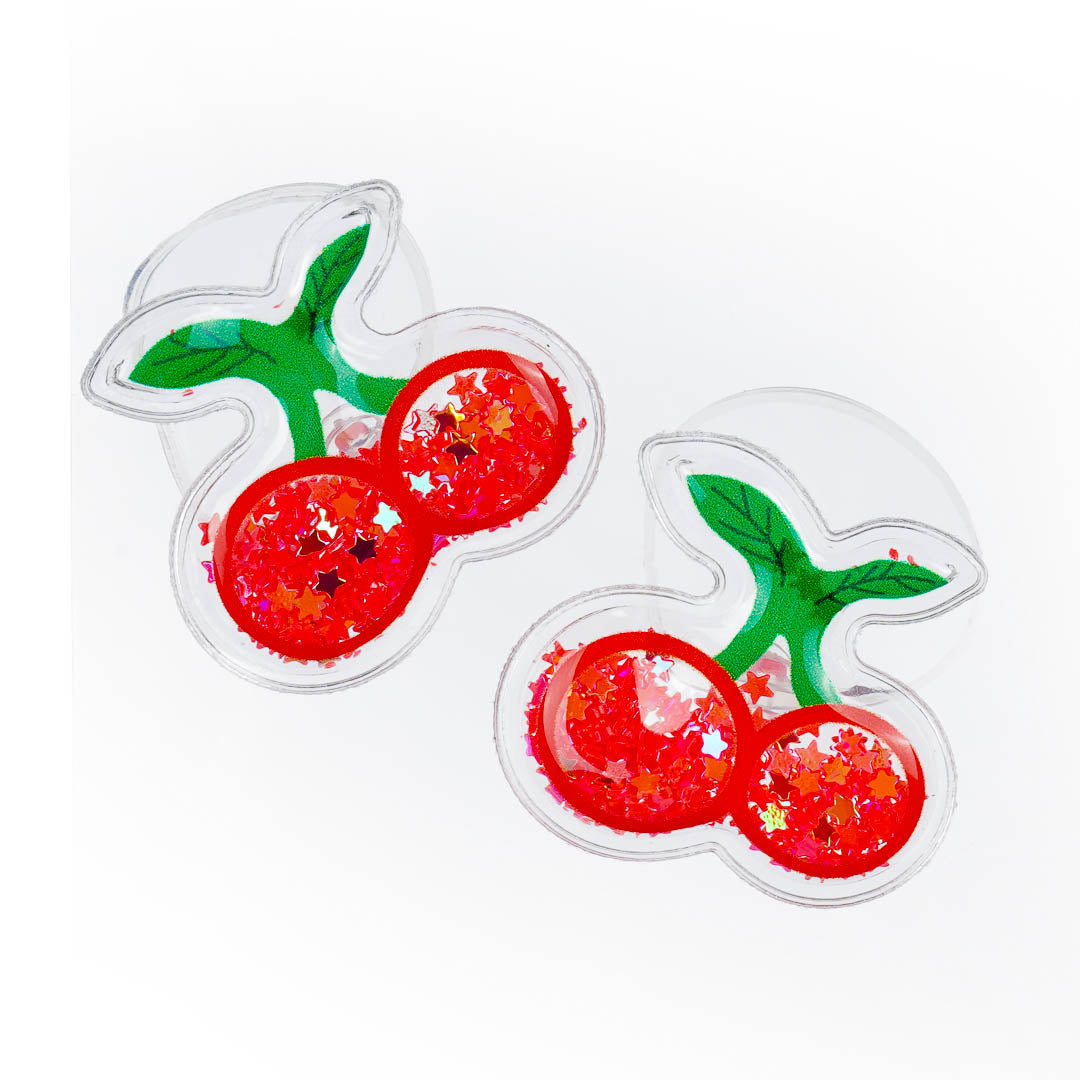Sparkly Cherry Hair Ties