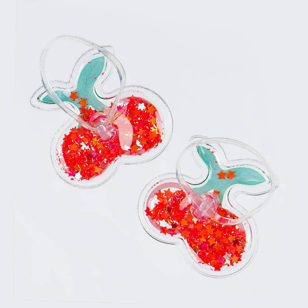 Sparkly Cherry Hair Ties