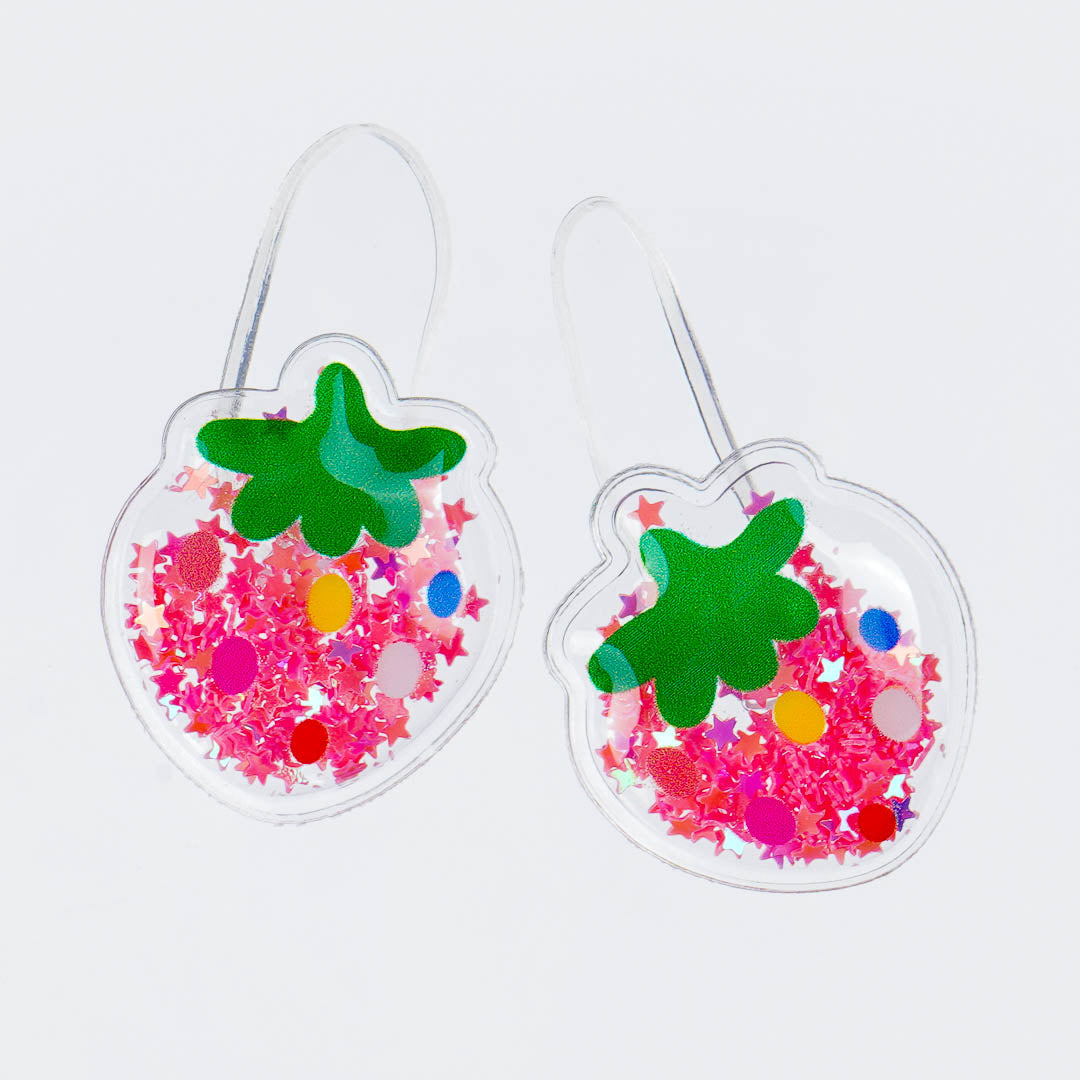 Sparkly Strawberry Hair Ties