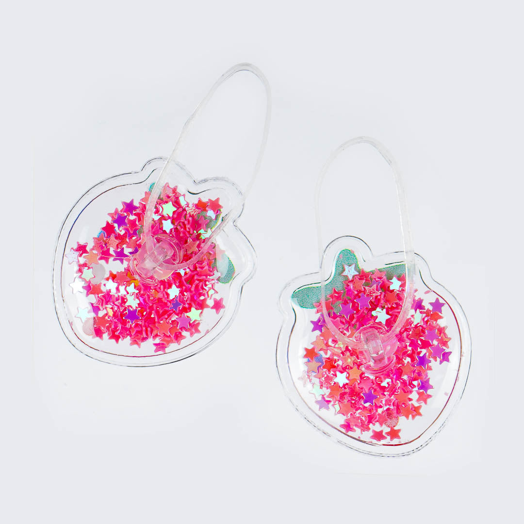 Sparkly Strawberry Hair Ties