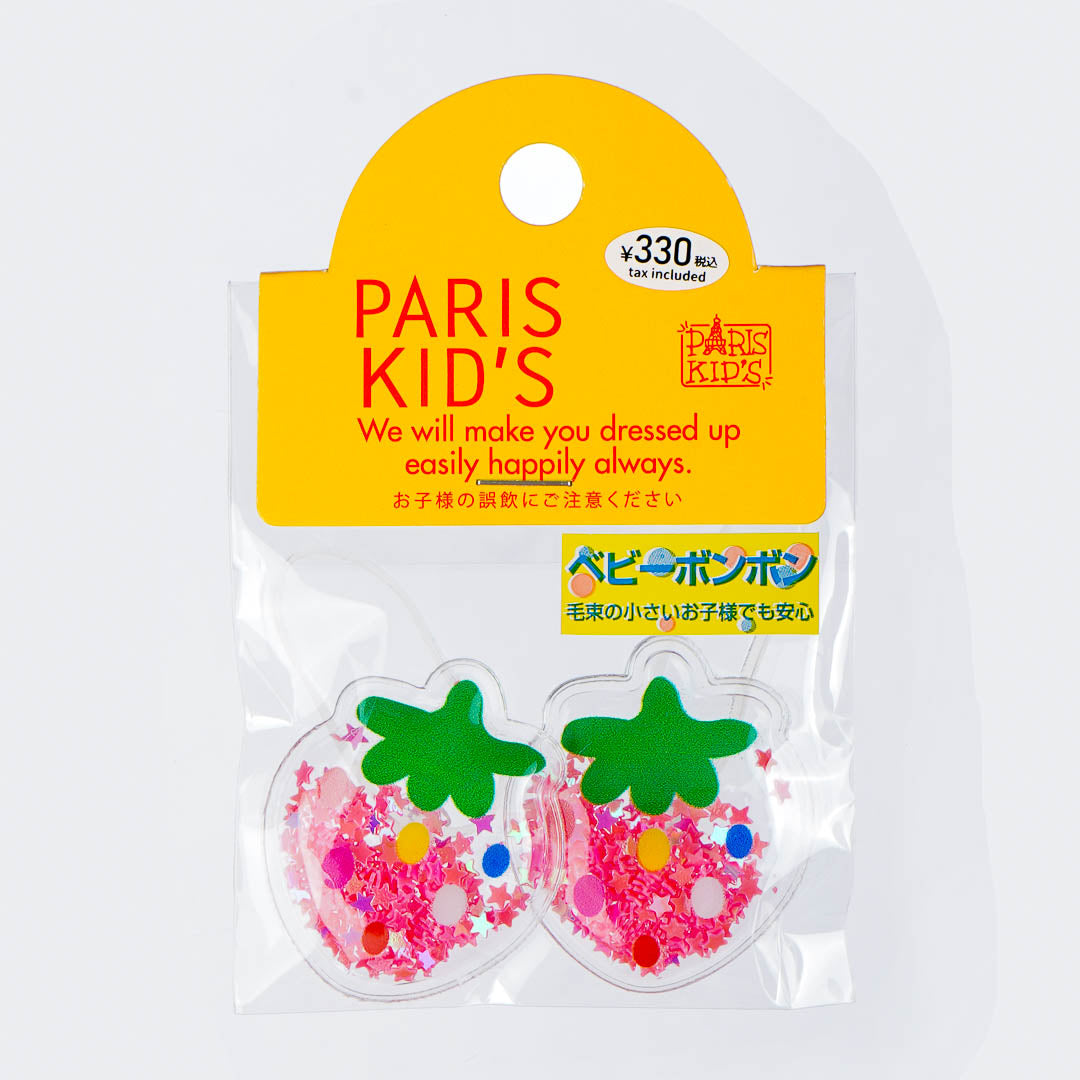 Sparkly Strawberry Hair Ties