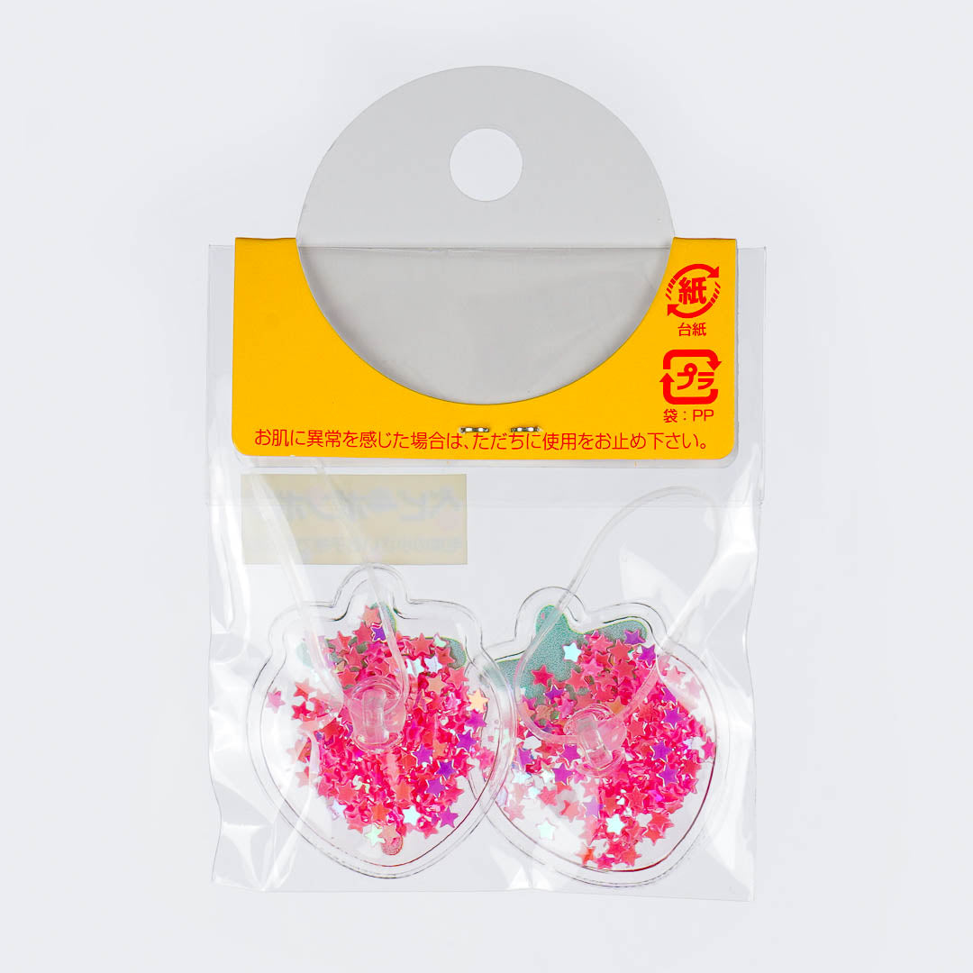 Sparkly Strawberry Hair Ties