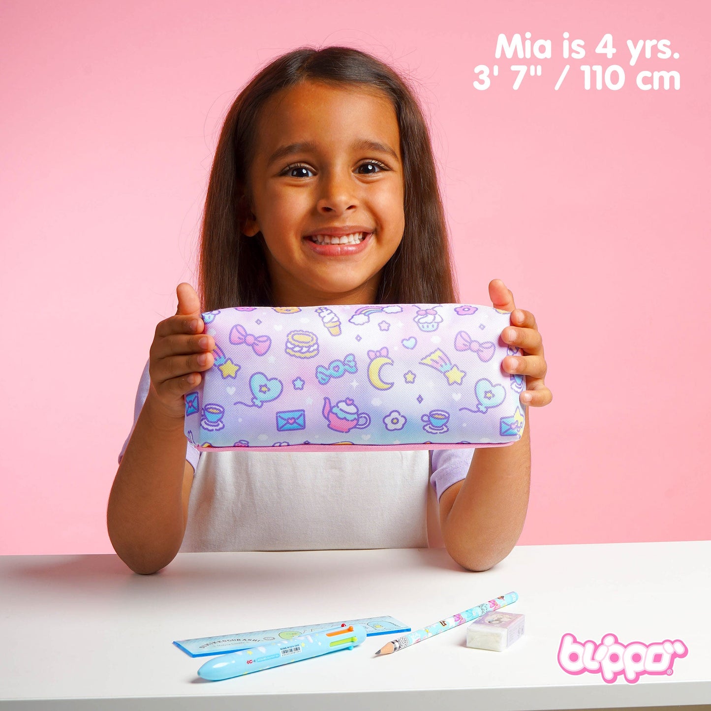 Blippo Harajuku Twin Zip Pencil Case