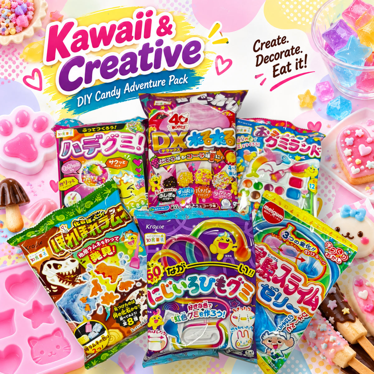 Japanese DIY Candy Adventure Packs
