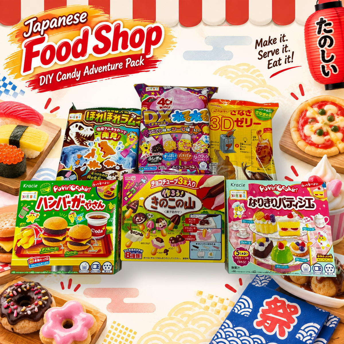 Japanese DIY Candy Adventure Packs