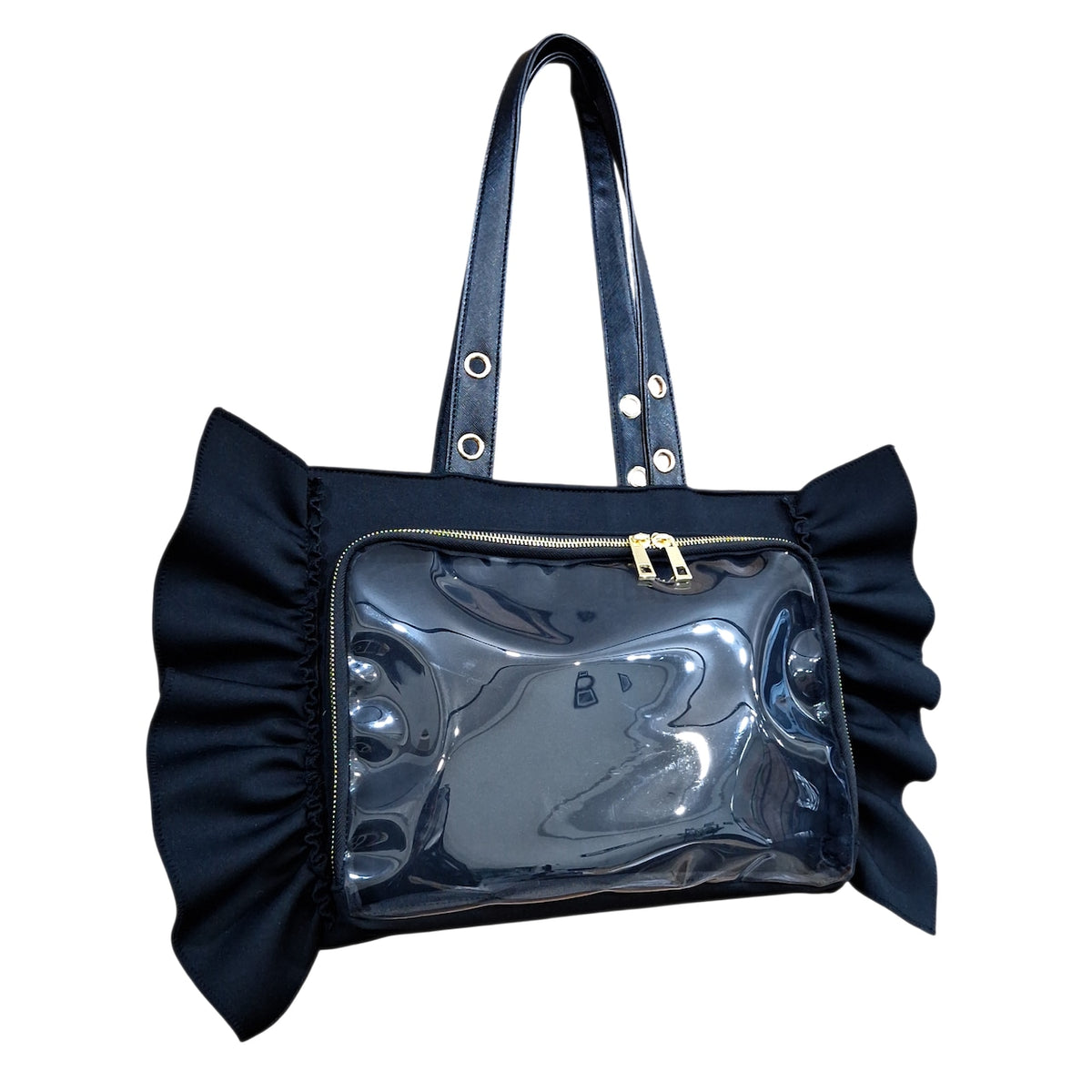 PRE-ORDER  | Rea Rare Ruffle Plushie Bag - Black Silver