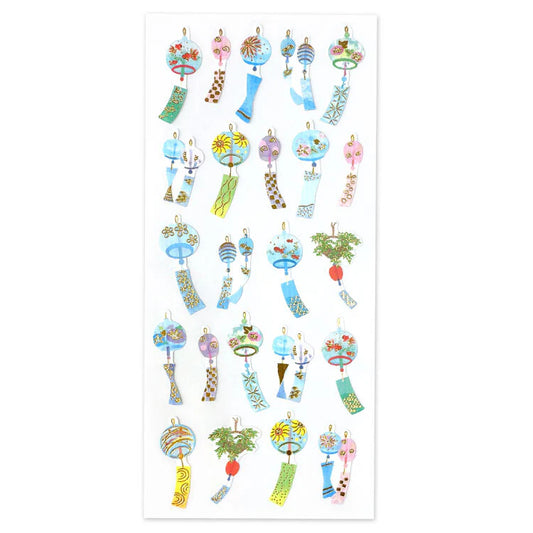 Japanese Summer Wind Chime Stickers