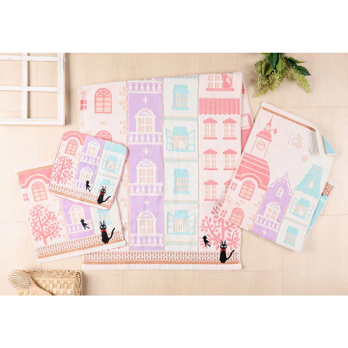 Kiki's Delivery Service Jiji Town Face Towel