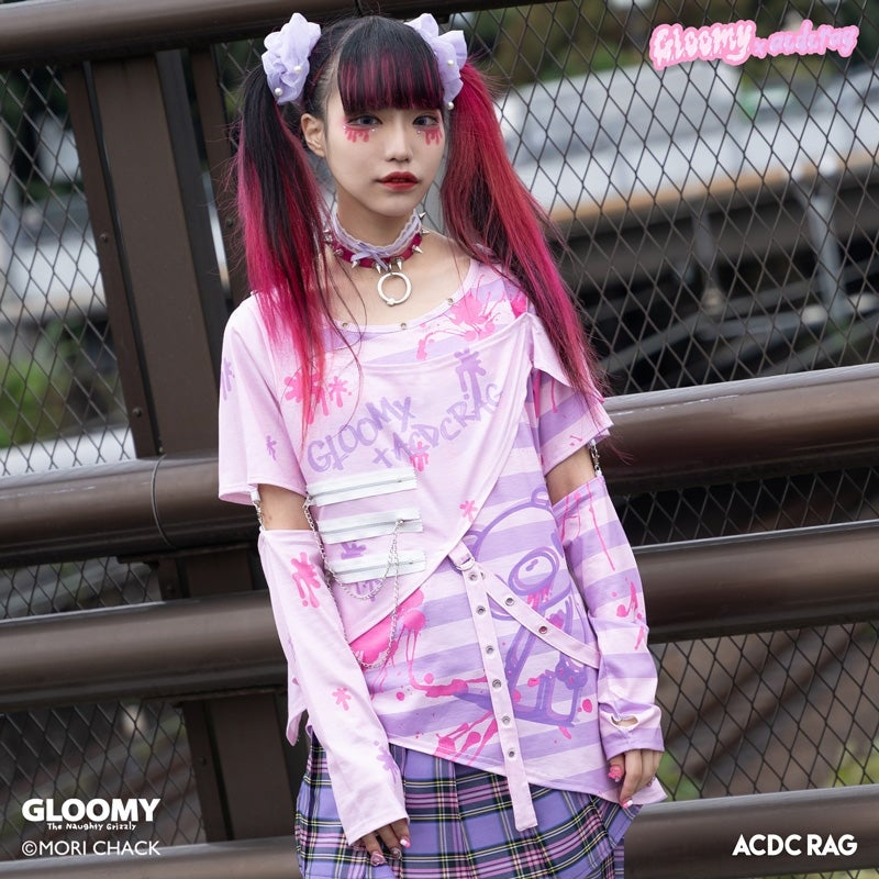 ACDC RAG Pastel Gloomy Border Long Sleeve T-Shirt