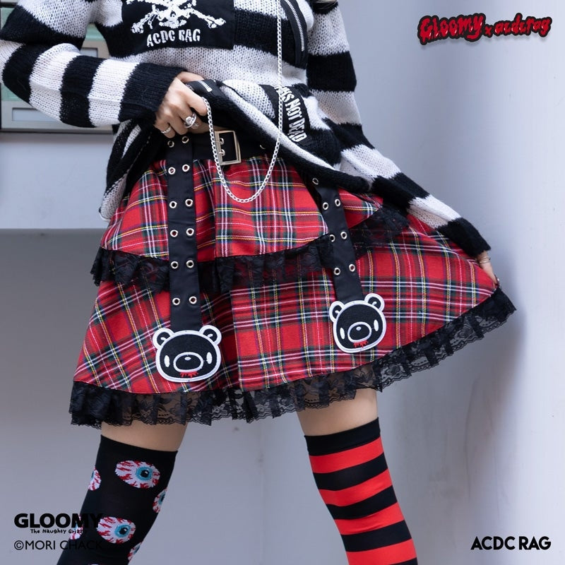 ACDC RAG Dark Gloomy Bear Belt Skirt