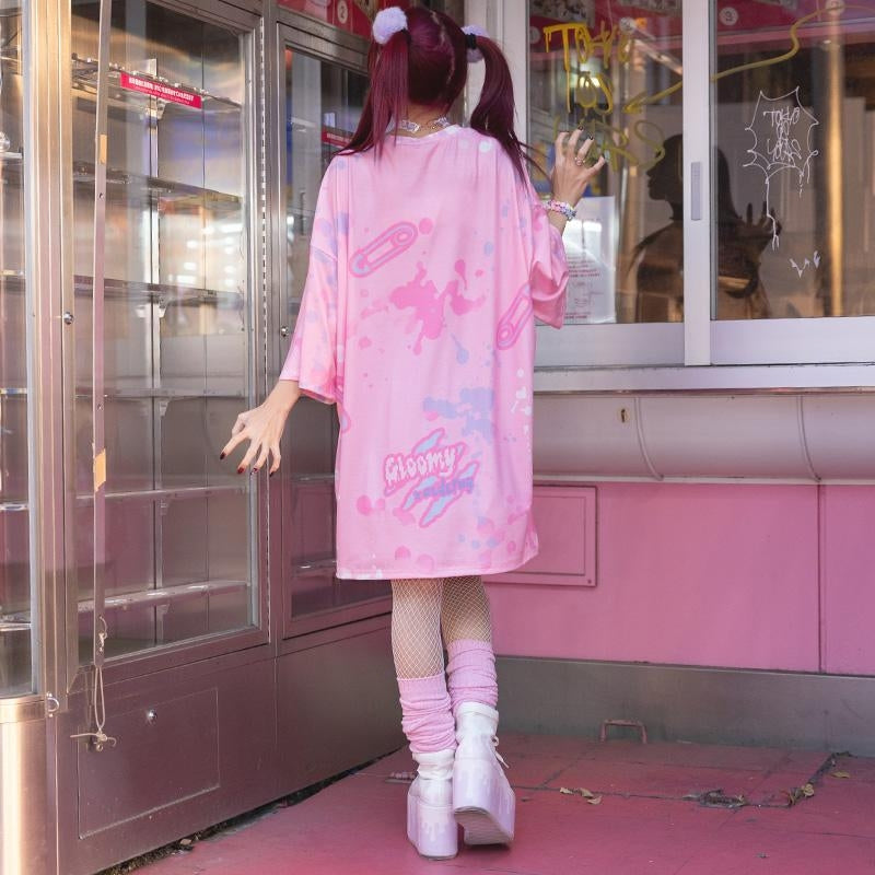 ACDC RAG Pastel Gloomy Bear Huge T-shirt