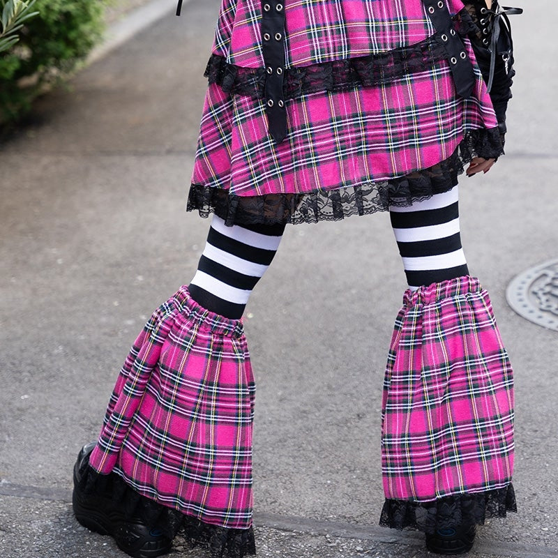 ACDC Rag Checkered Gloomy Bear Leg Warmers