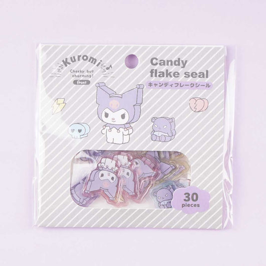 Kuromi & Baku Skull Love Candy Flake Seal Pack