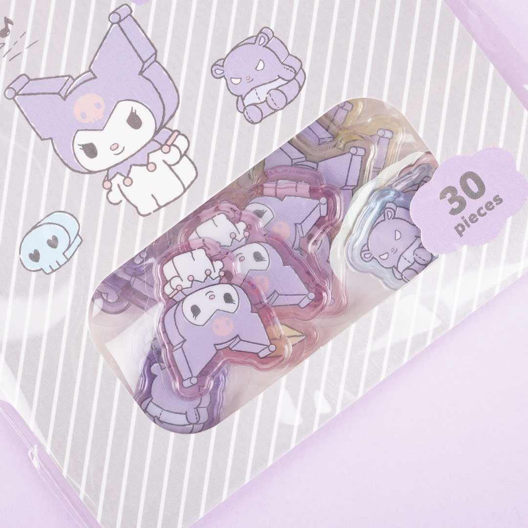 Kuromi & Baku Skull Love Candy Flake Seal Pack