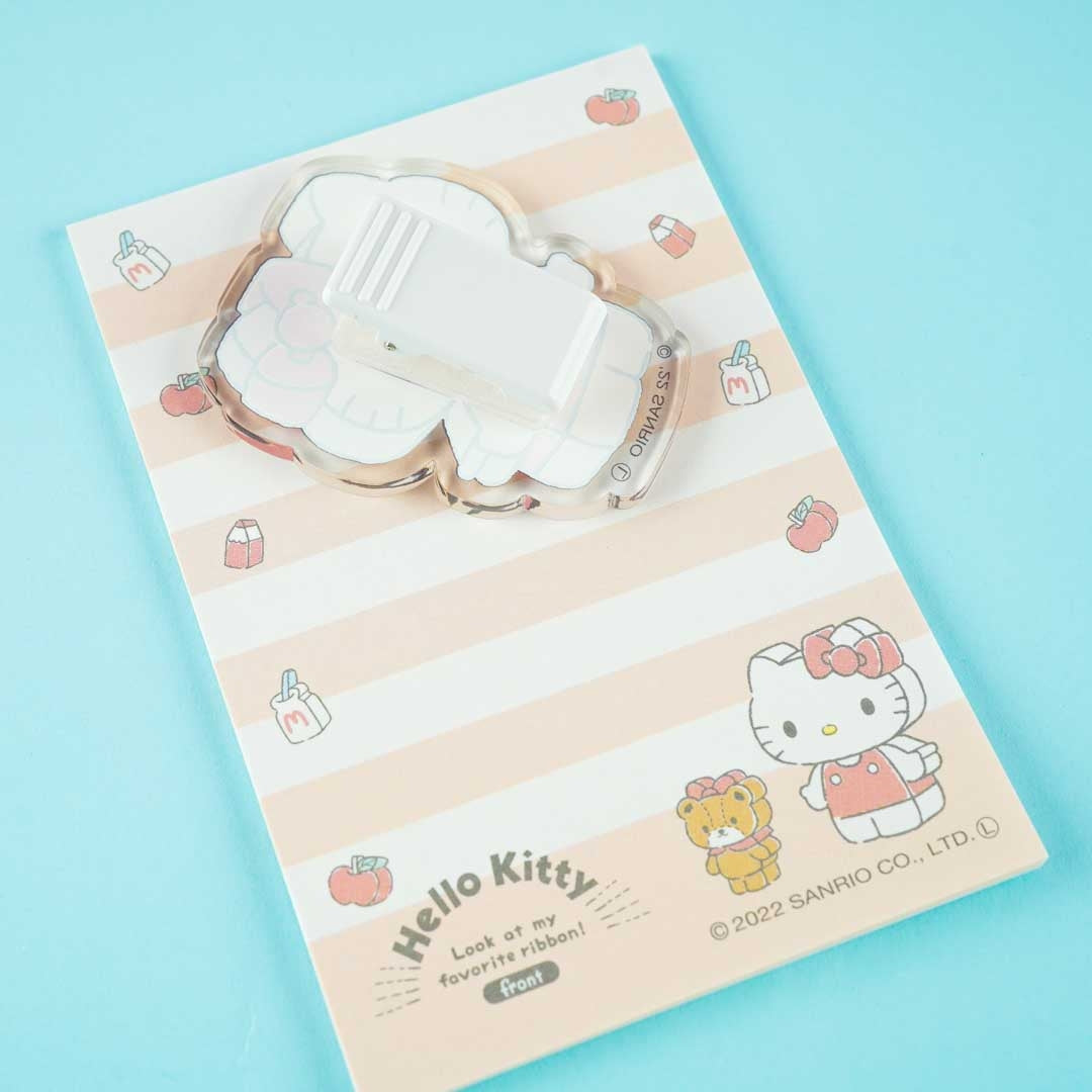 Hello Kitty Memo Pad & Acrylic Clip Set