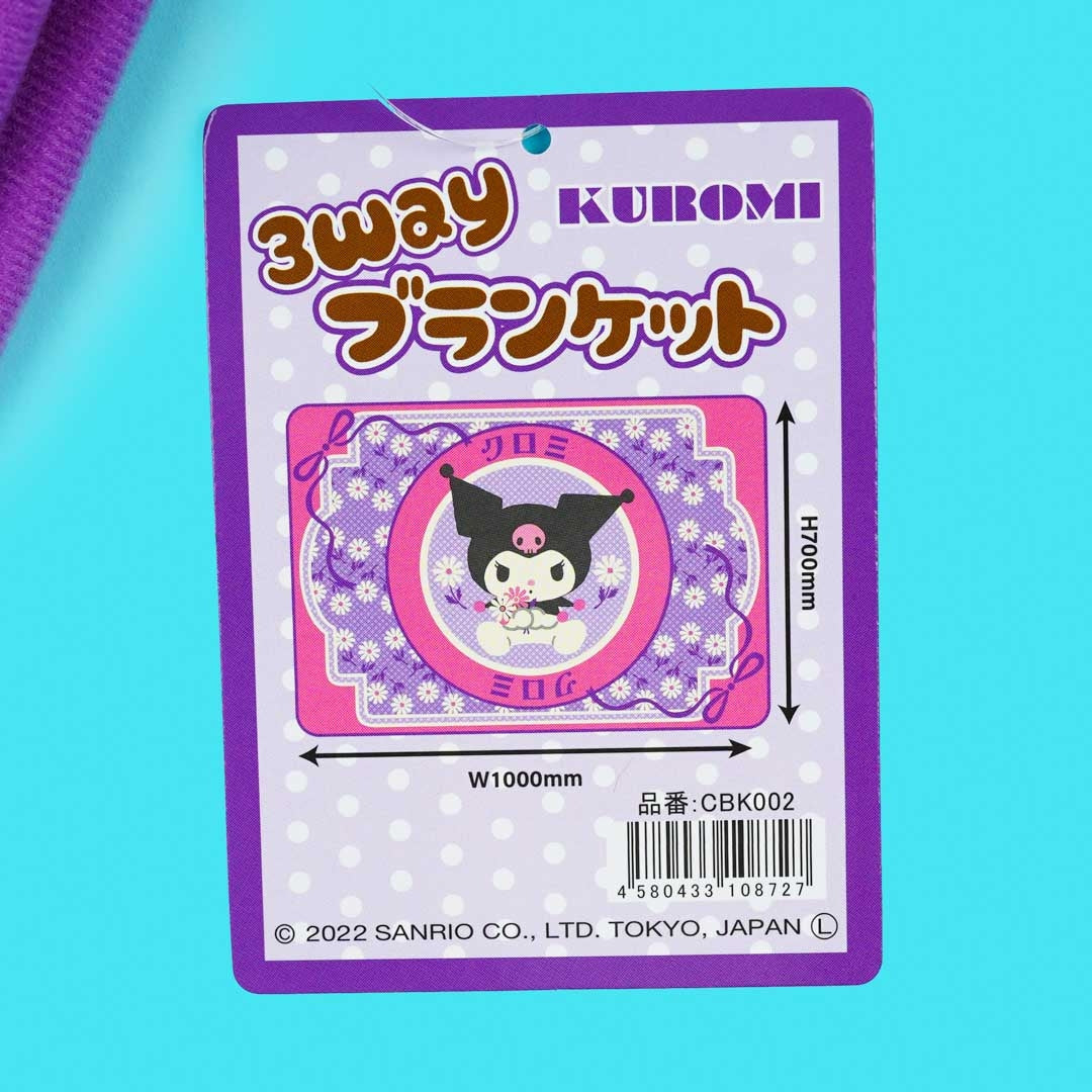 Kuromi Flowery Fluffy Blanket