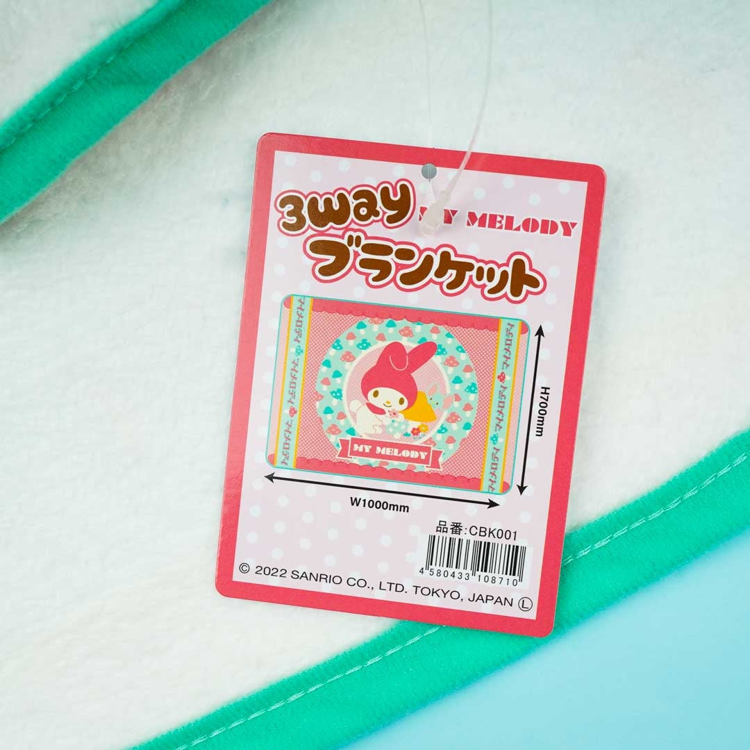 My Melody Mushroom Garden Fluffy Blanket