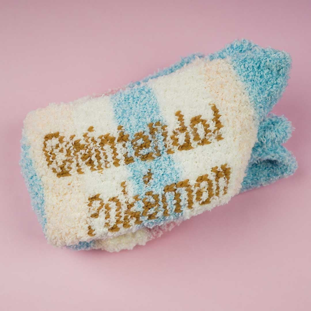 Pokemon Embroidered Fluffy Socks - Pikachu