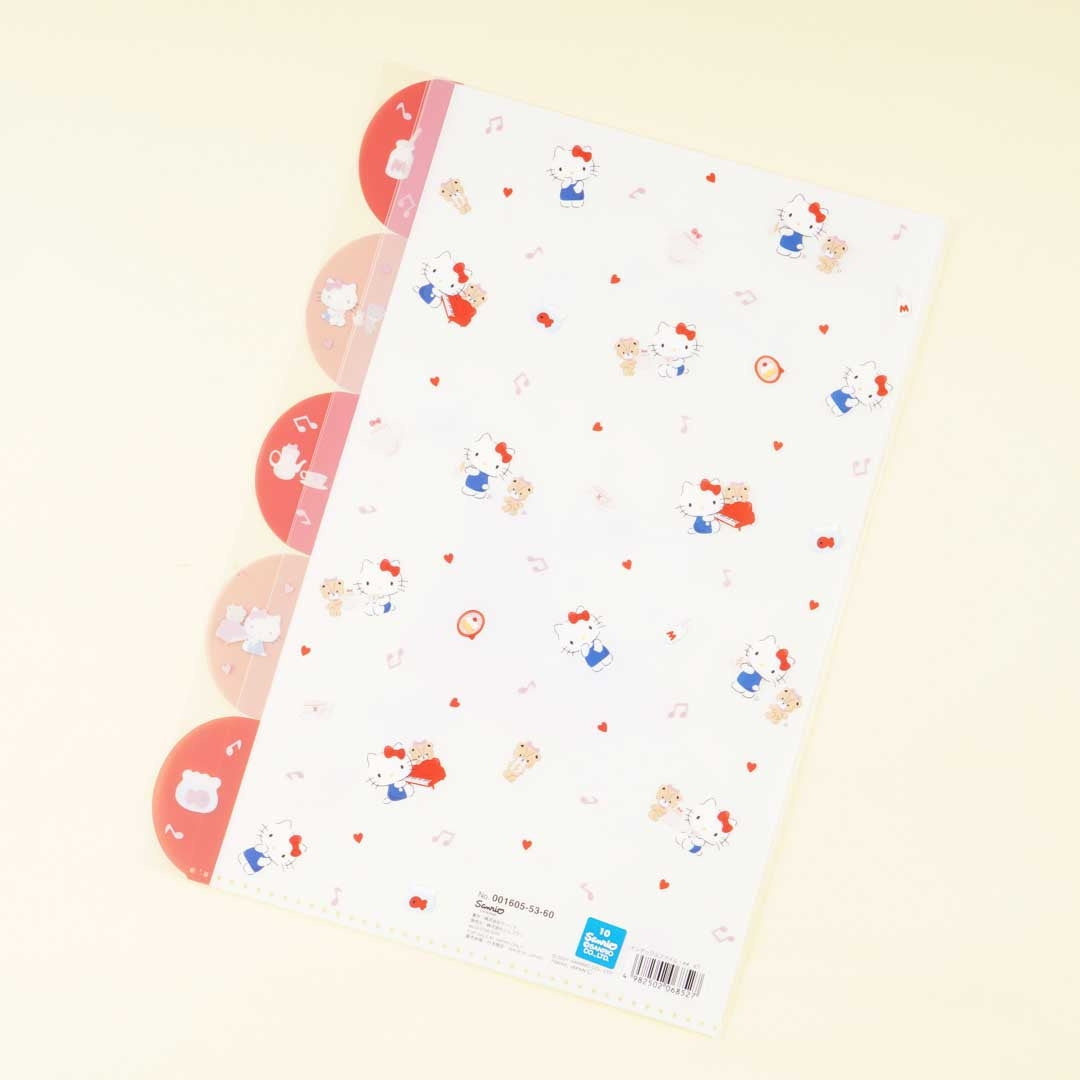 Hello Kitty Red Piano Multi-Slot A4 File Folder