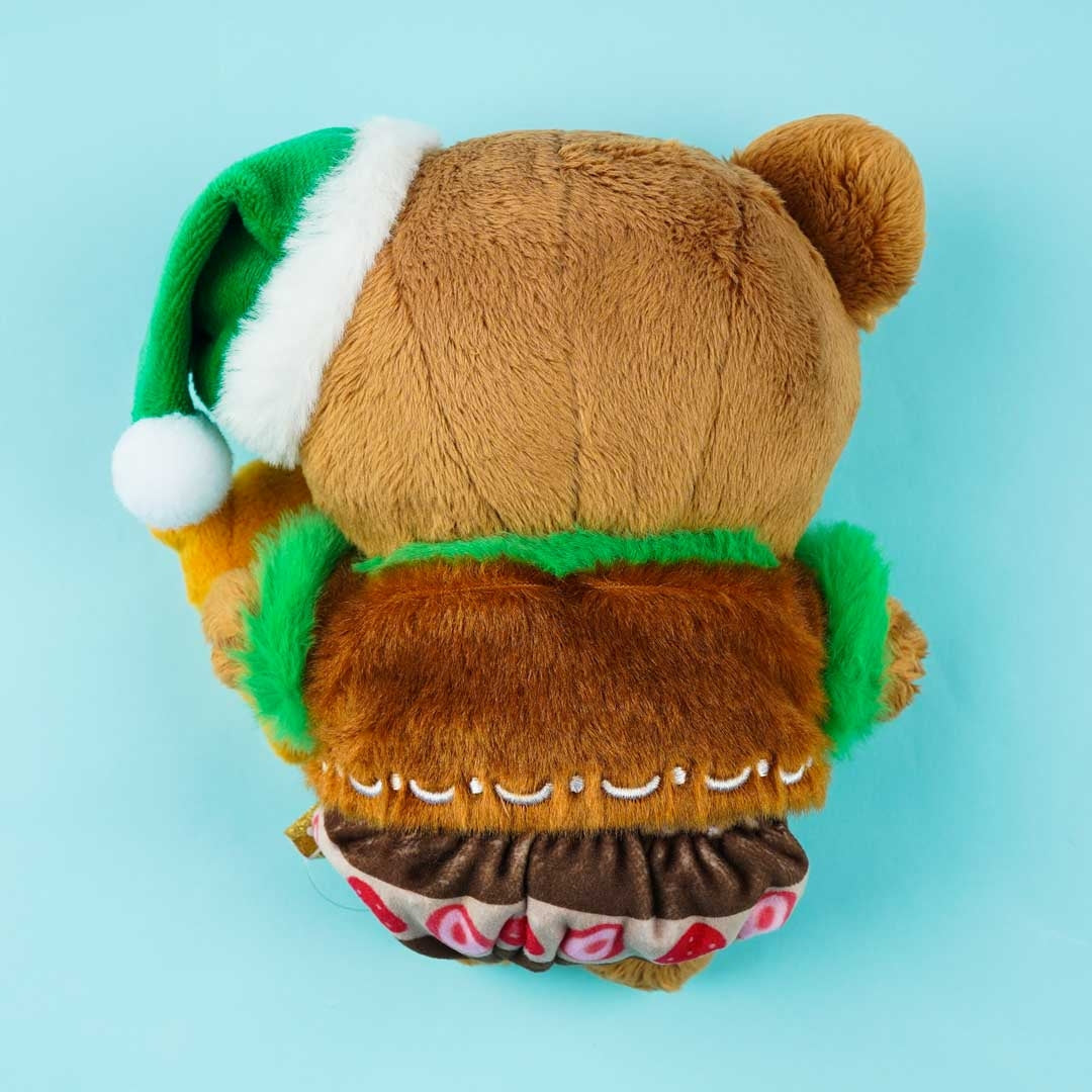 Rilakkuma Christmas Plushie - Chairoikoguma / Medium