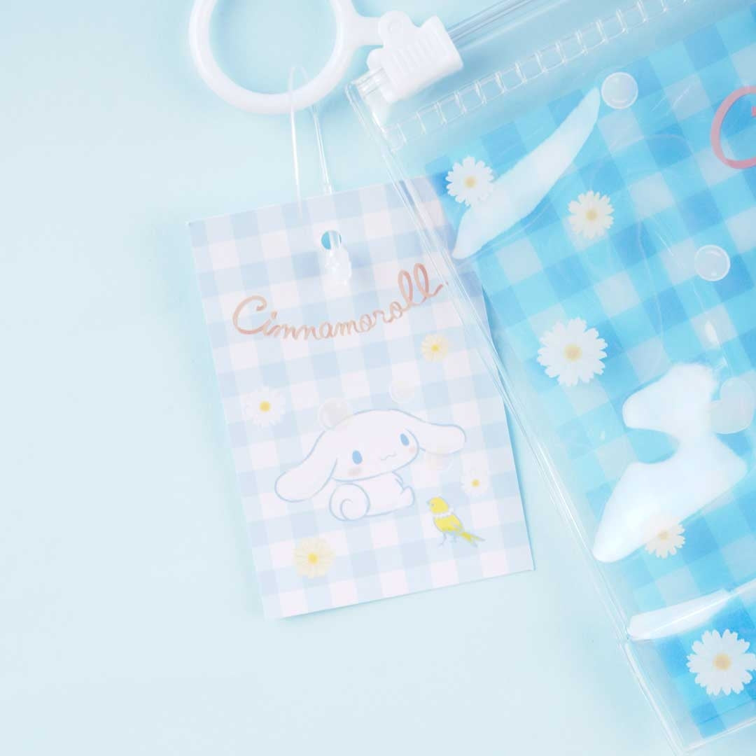 Cinnamoroll Flowery Clear Slider Pouch