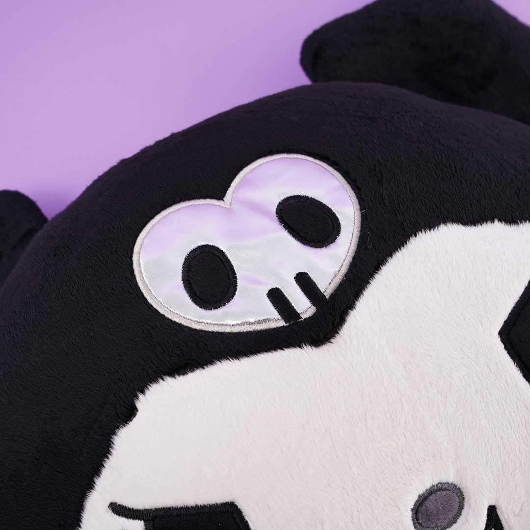 Kuromi Monochrome Die-Cut Face Cushion