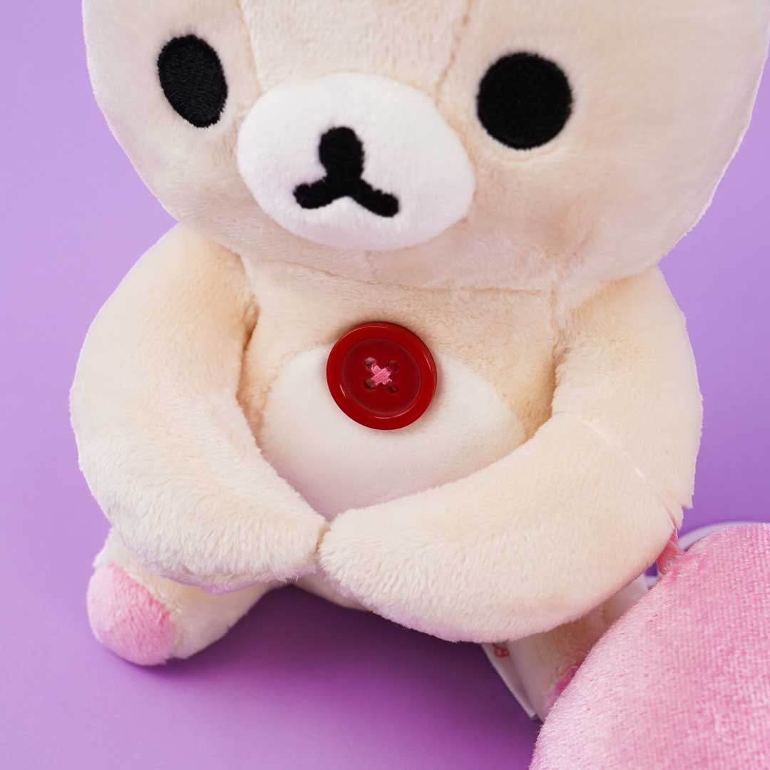 Korilakkuma Heart Sitting Plushie Phone Holder