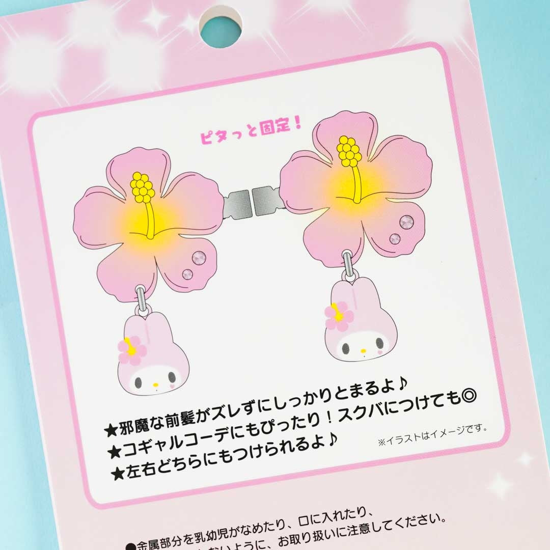 My Melody Hibiscus Gyaru Hair Clip Set
